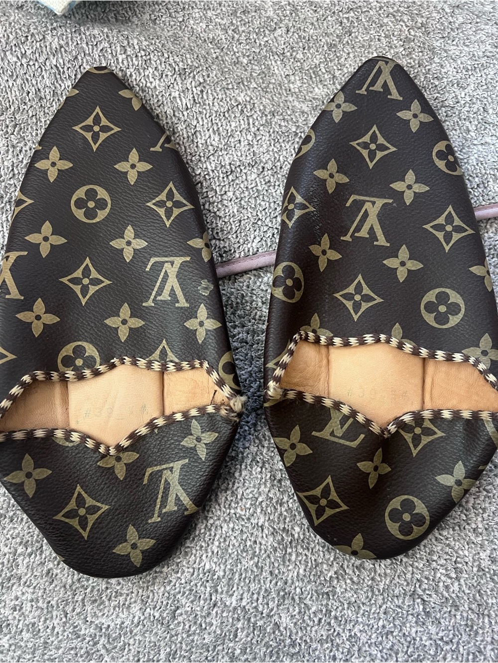 Vintage Louis Vuitton slippers